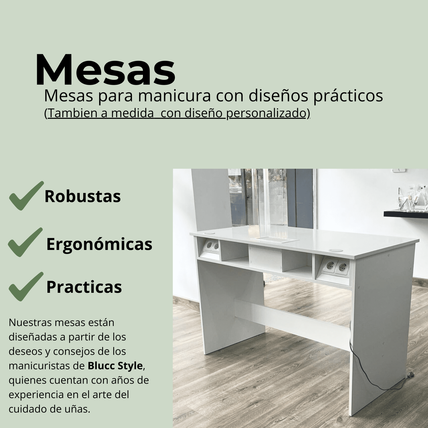 Mesas y accesorios