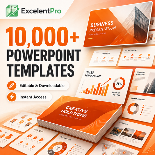 10,000+ Editable PowerPoint Templates — Instant Download